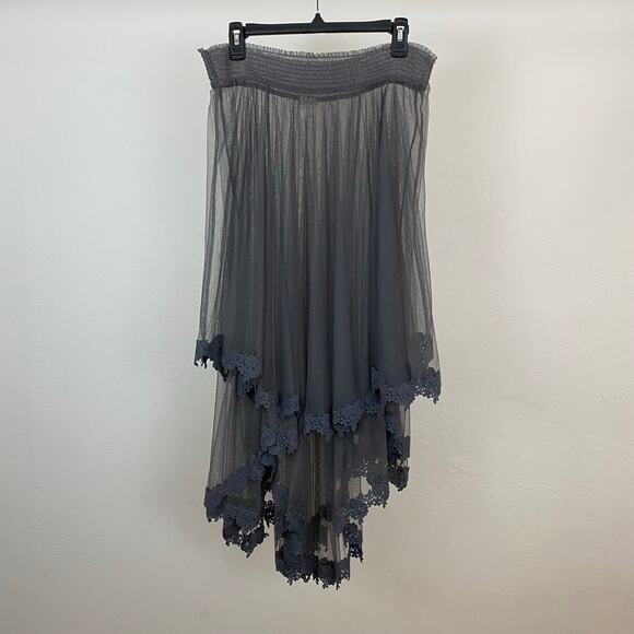 Free People Dresses & Skirts - Intimately Free People Mesh Half Slip - Grey - Size Large
